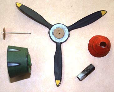 P-39 aircobra cardmodel Propeller